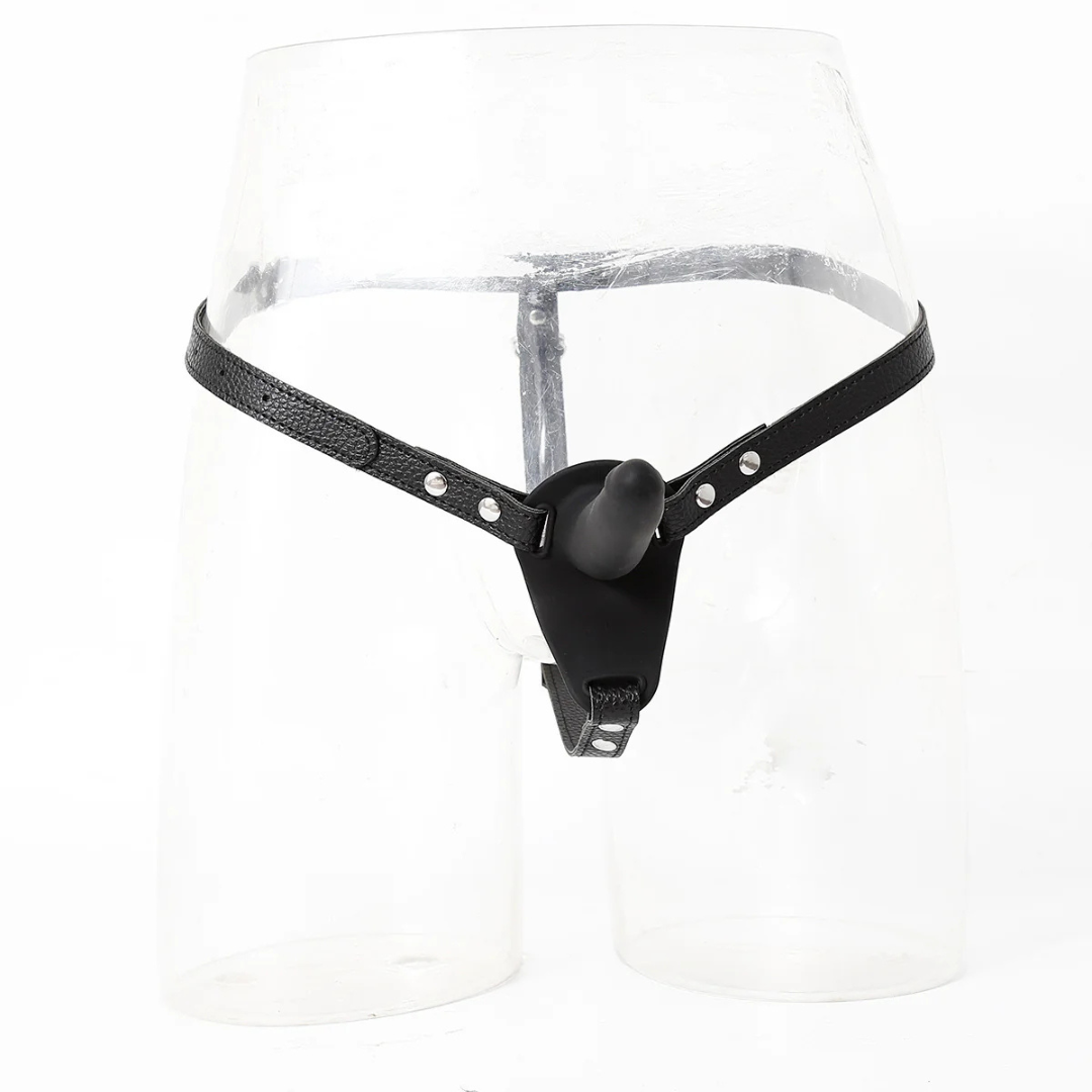 Pantaloni di pelle Pene Dildo