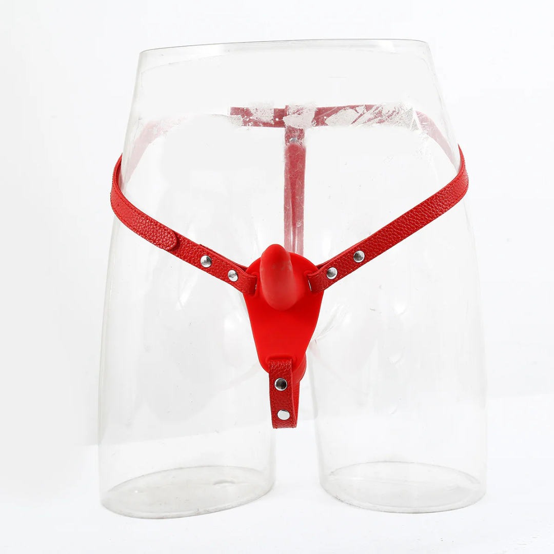 Pantaloni di pelle Pene Dildo