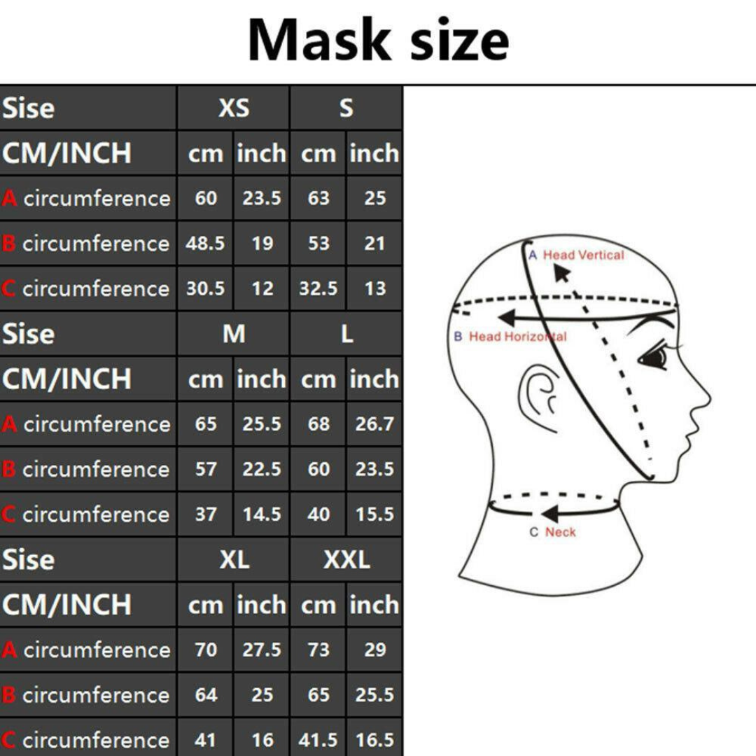 Maschera in lattice Copricapo